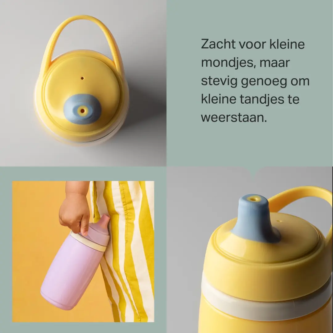 Tommee Tippee Active Tuitbeker Geïsoleerd 266ml - 2 Stuks - Blauw/Geel