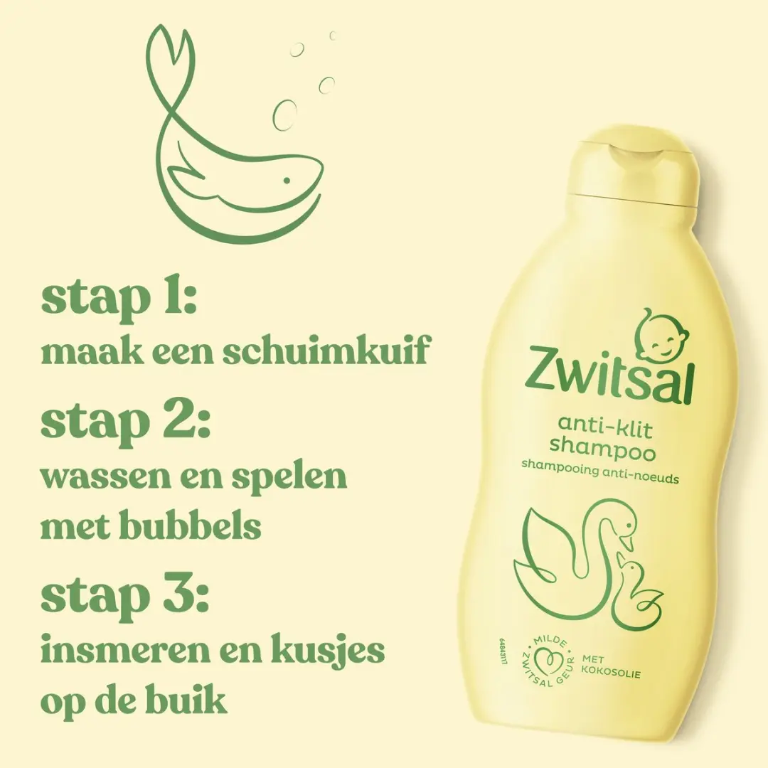 Zwitsal Anti-Klit Baby Shampoo 200ml - 6 Stuks