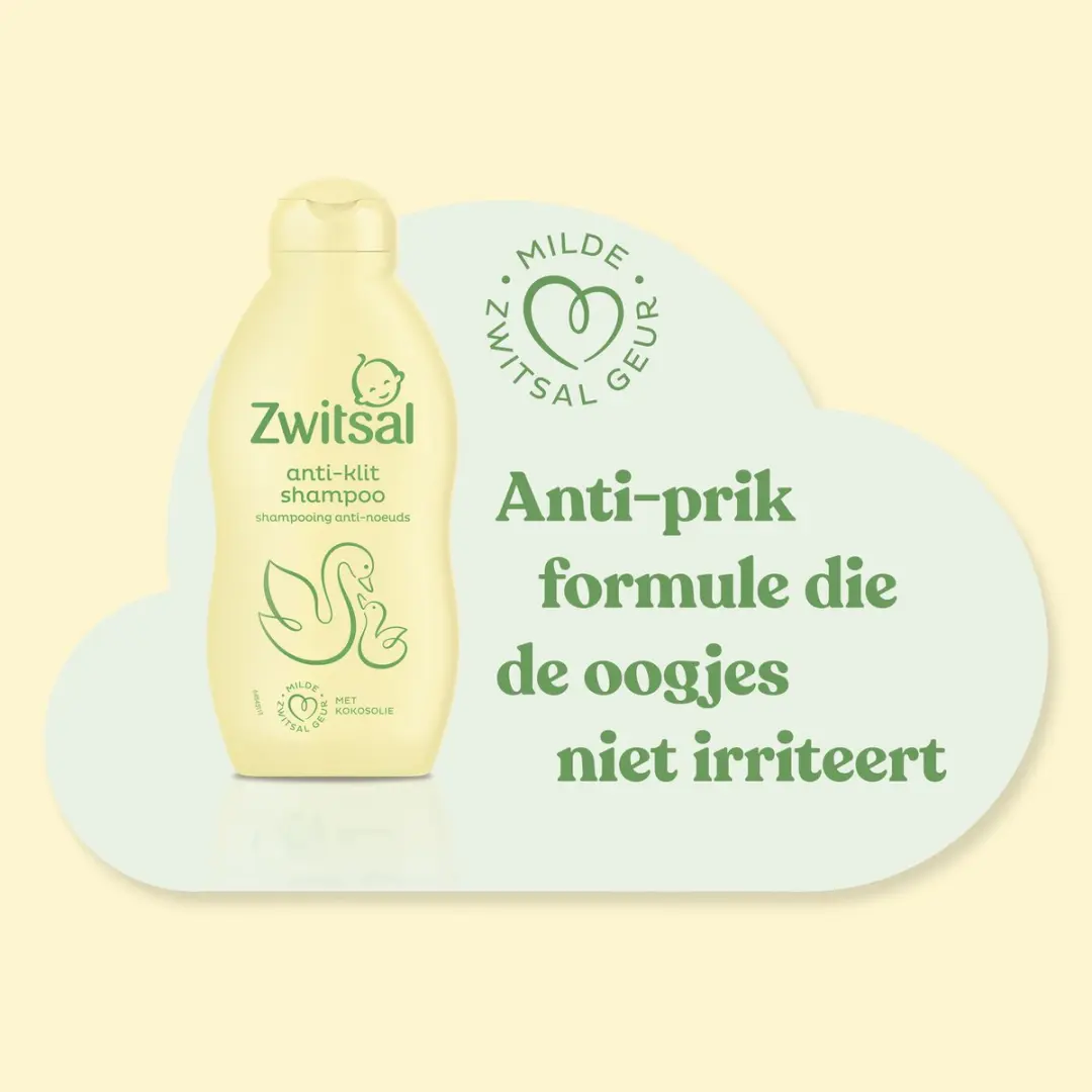 Zwitsal Anti-Klit Baby Shampoo 200ml - 6 Stuks