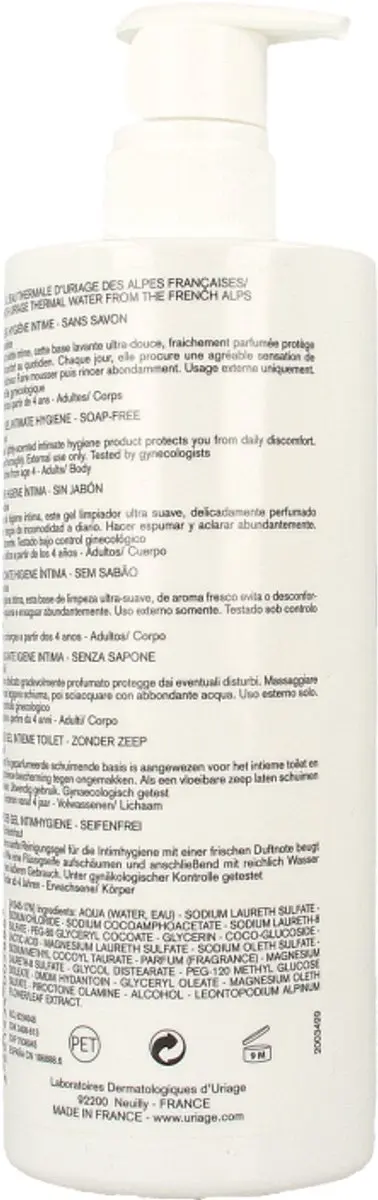 Uriage Gyn-Phy Gel Fraîcheur Hygiëne Intime 500ml