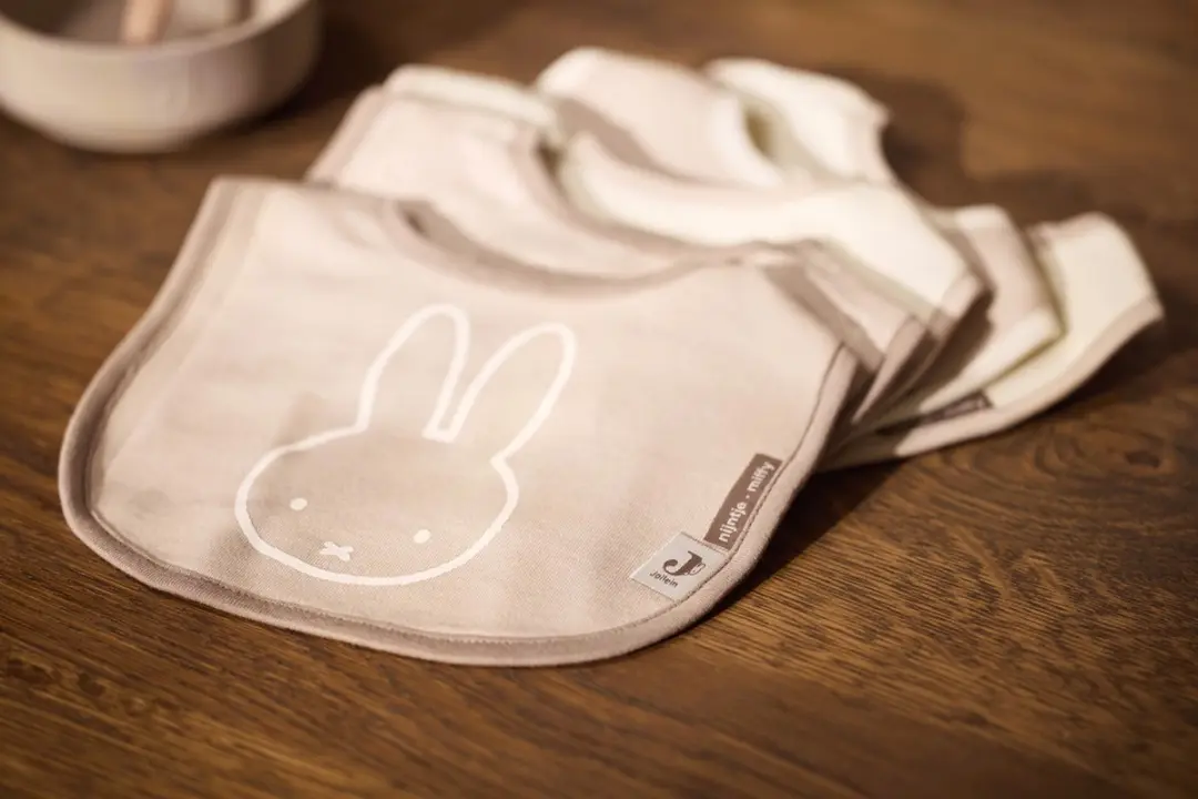 Jollein x Nijntje Miffy Slabbetjes - 5 Stuks
