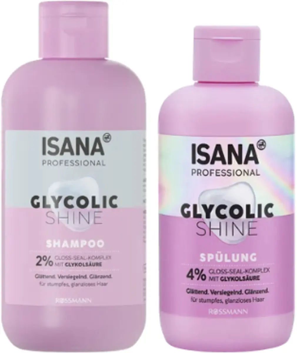 Isana Professional Glycolic Shine Set Shampoo & Conditioner