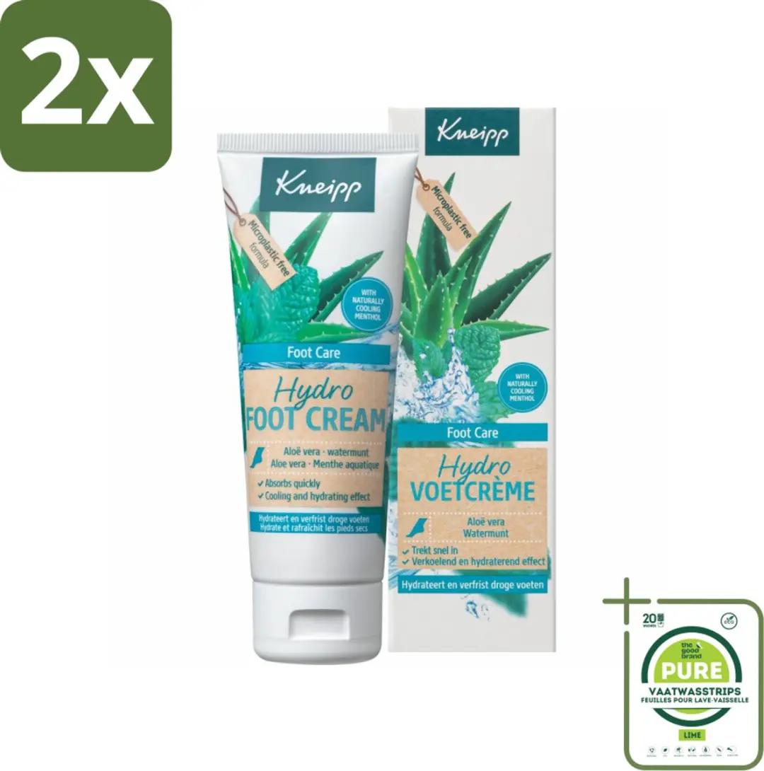 Kneipp Hydro Care Voetcrème 150ml - 2 Stuks