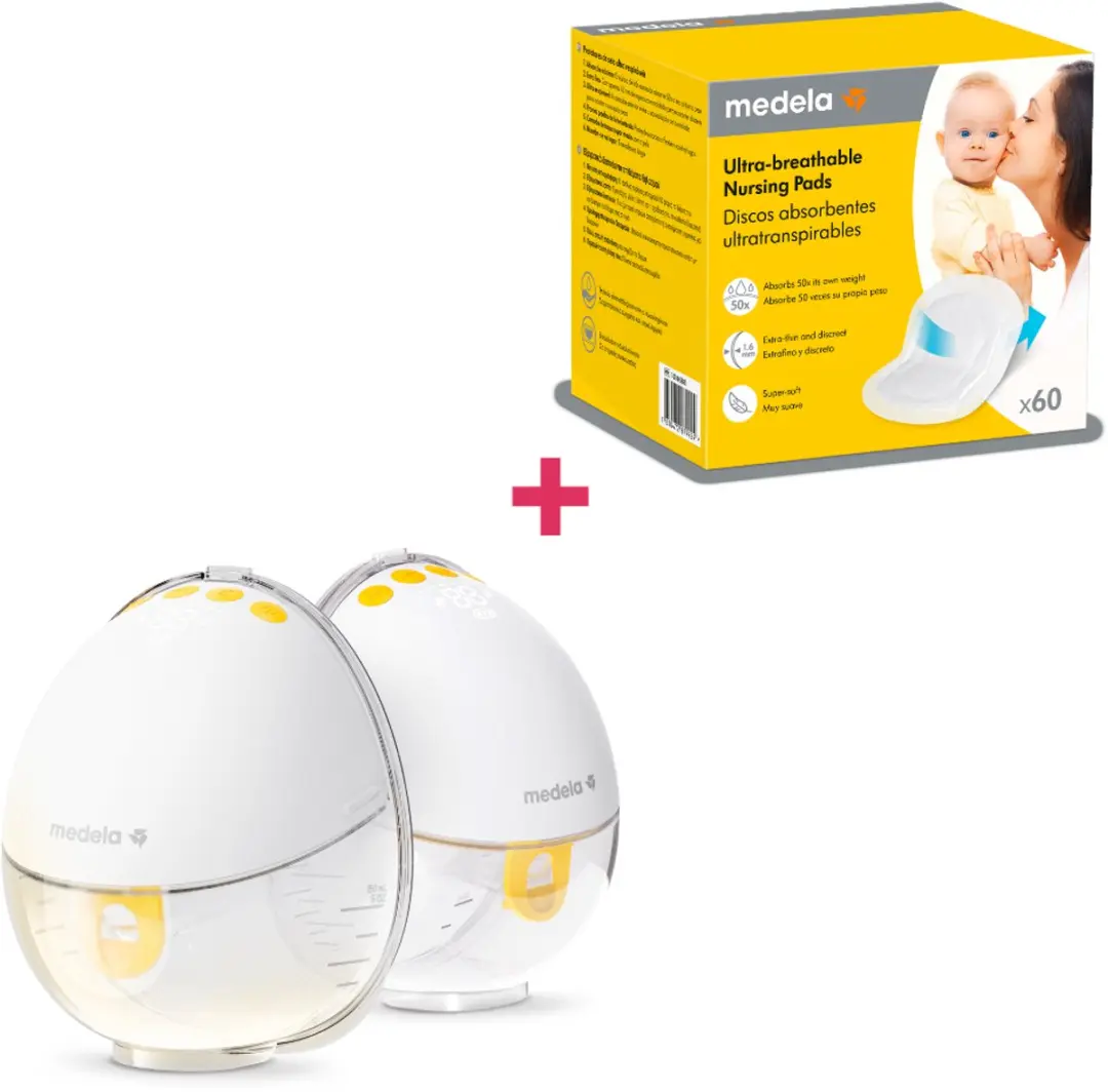 Medela Motion InBra Dubbel + Zoogkompressen 62 Stuks