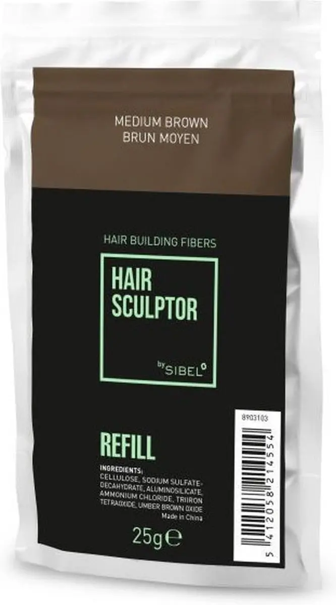 Sibel Hair Sculptor Vezelvulling Middenbruin 25g