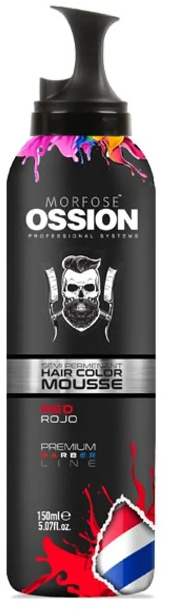 Morfose Ossion Semi-Permanente Haarkleur Mousse Rood 150ml