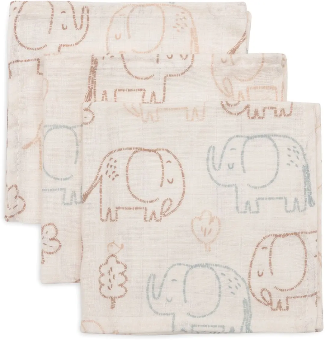 Jollein Hydrofiel Monddoekje Basic Elephant Tales