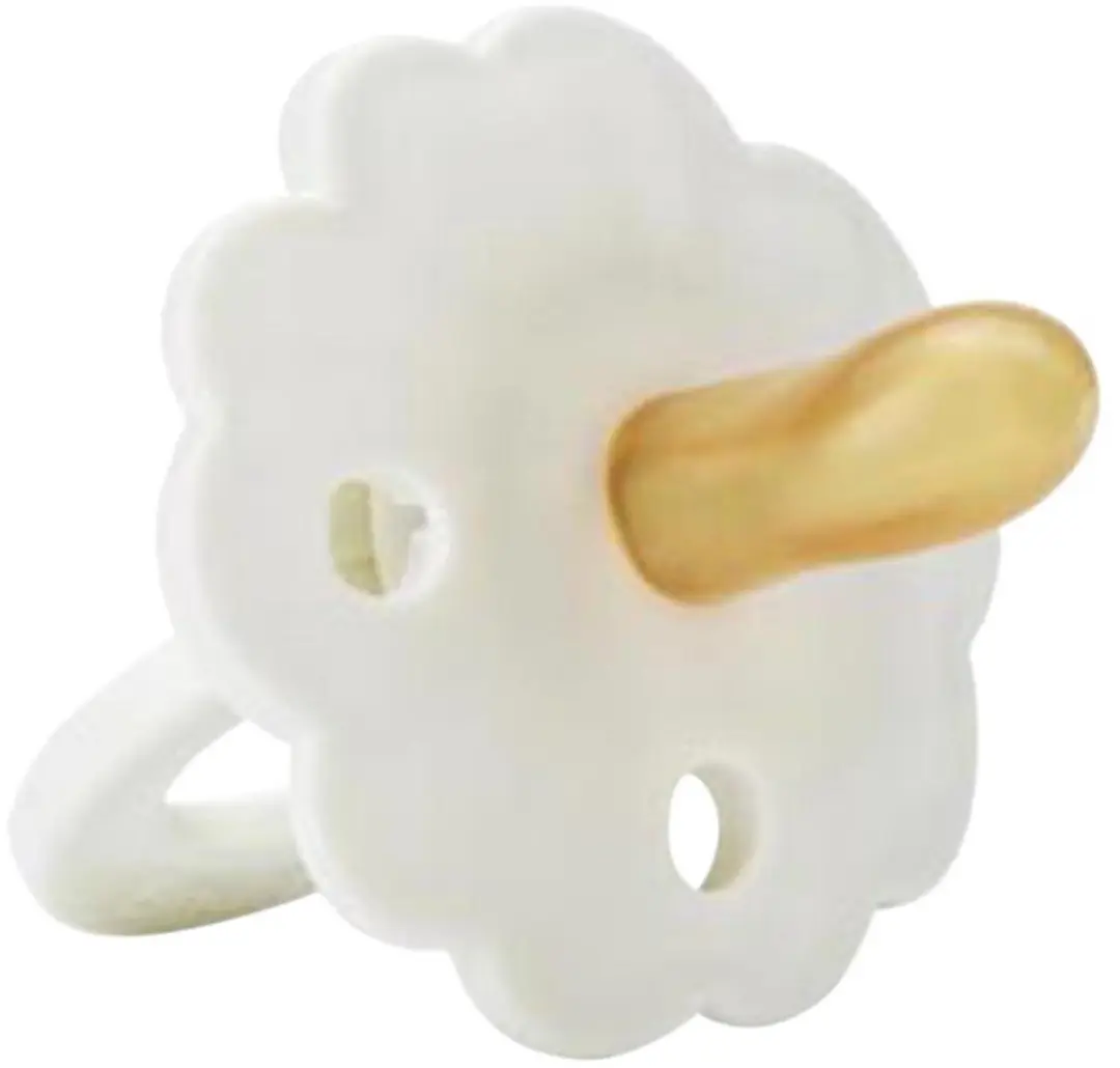 Elodie Binky Bloom Newborn Fopspeen - Latex - 0-3 maanden - Vanilla White