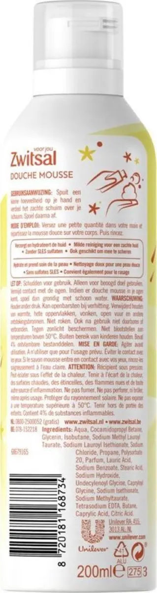 Zwitsal Geschenkset Eau de Toilette & Douche Mousse - 3 Stuks