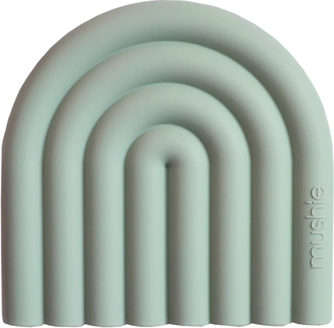 Mushie Rainbow Bijtring - Blauw