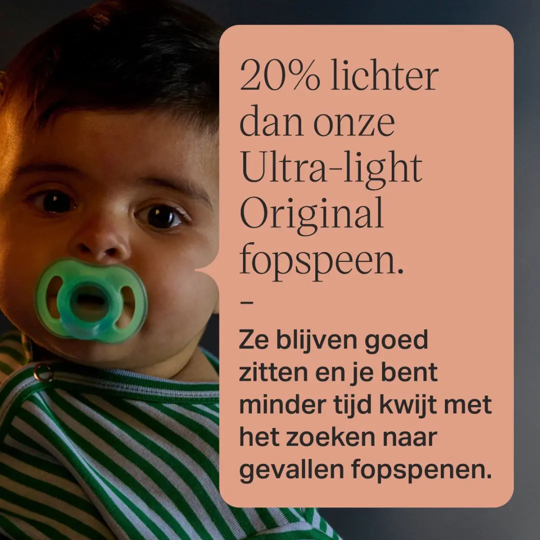 Tommee Tippee Ultra-light StayPut Night Fopspenen 6-18m - 2 Stuks