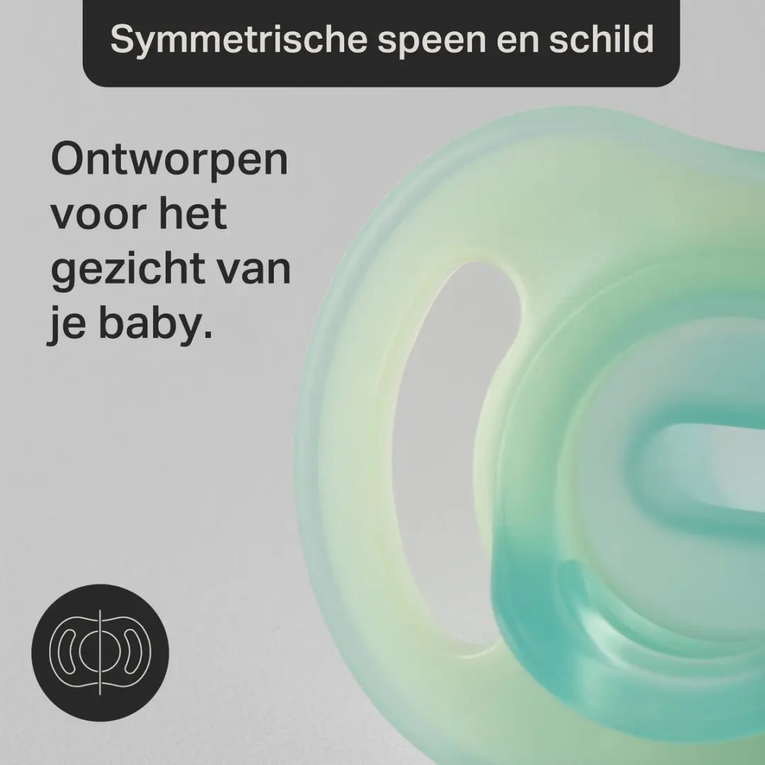 Tommee Tippee Ultra-light StayPut Night Fopspenen 6-18m - 2 Stuks