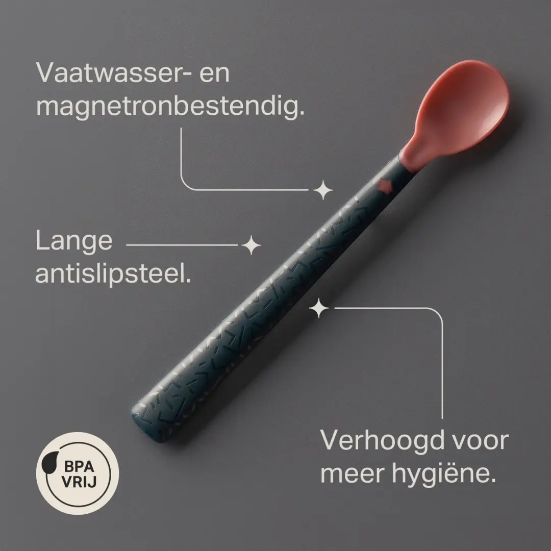 Tommee Tippee Warmtegevoelige Lepels - 4 Stuks - Oranje Rood