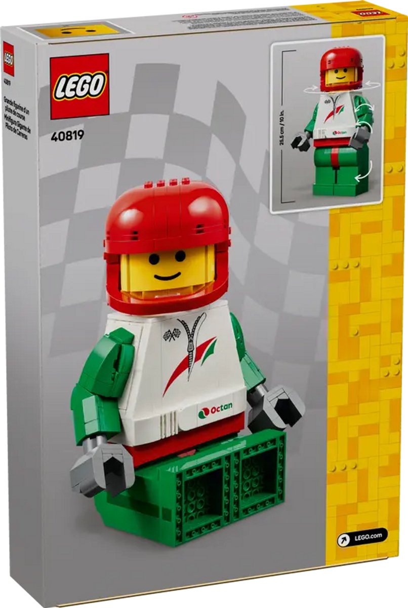 LEGO Minifiguren 40819 - Grote minifiguur van een coureur