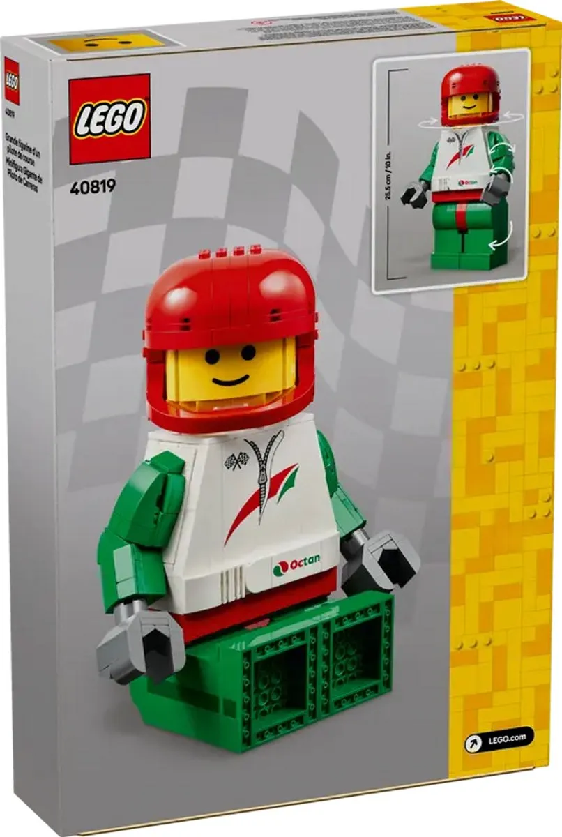 LEGO Minifiguur 40819 - Coureur - 694 Onderdelen - Rood/Geel/ Groen/Wit