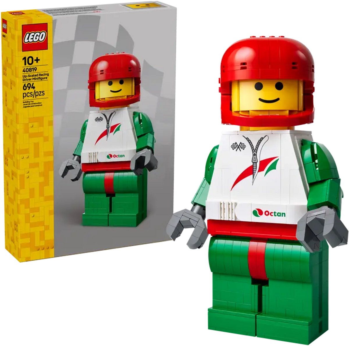LEGO Minifiguren 40819 - Grote minifiguur van een coureur