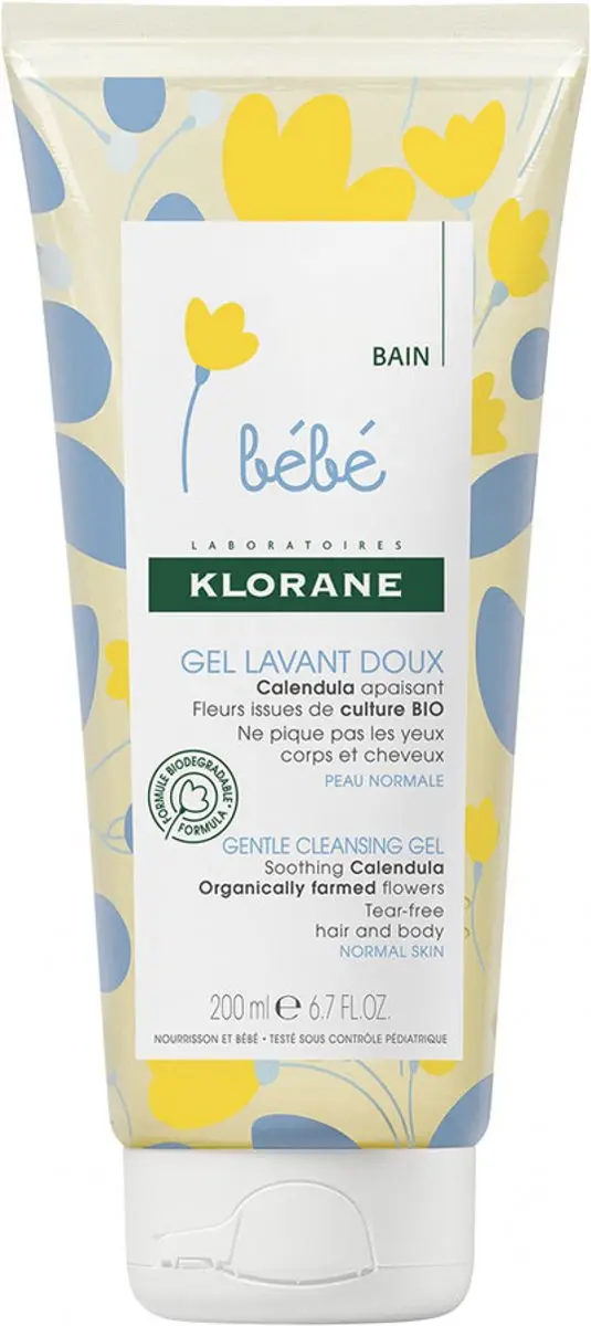 Klorane Gentle Cleansing Gel Bébé 200ml