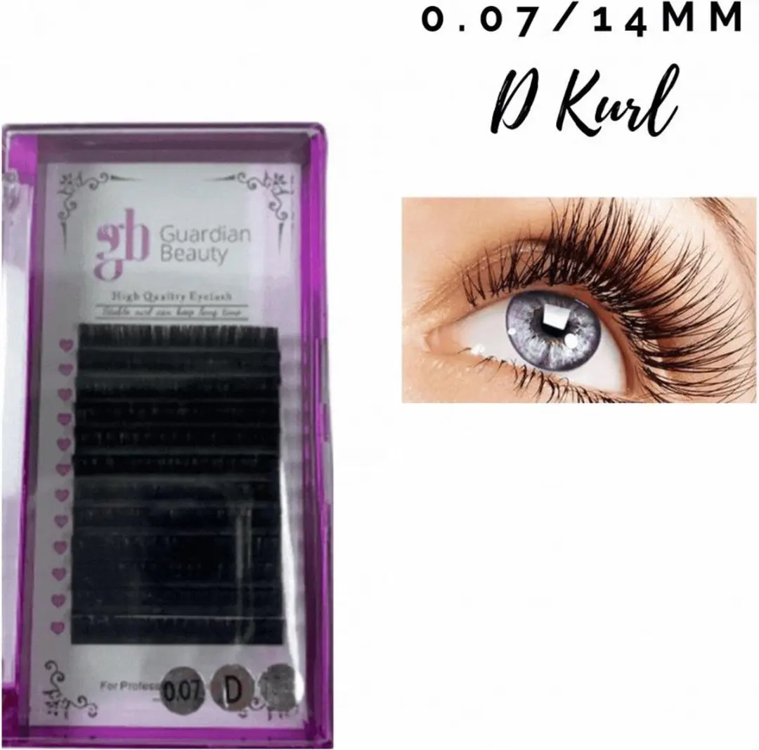 Guardian Beauty Wimpers Extensions 14mm 0.07 D Krul