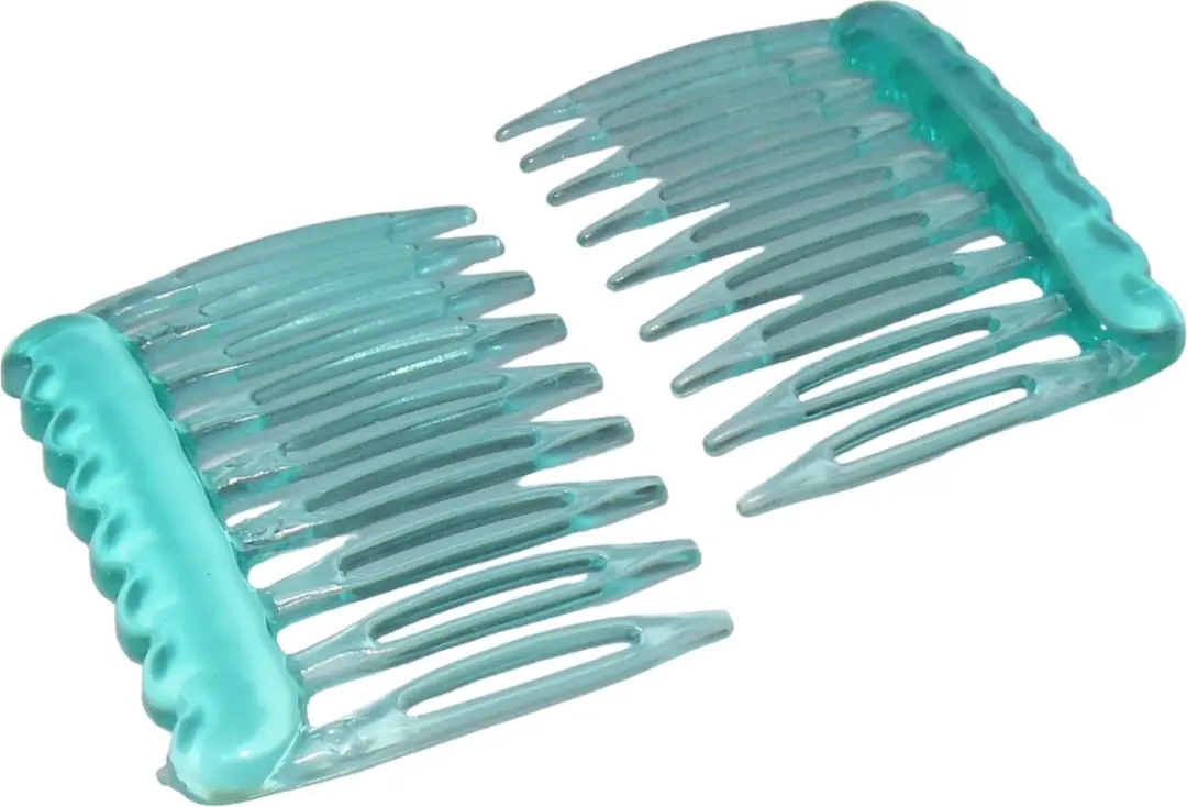 Hairmode Haarkam Zijkam Transparant Turquoise
