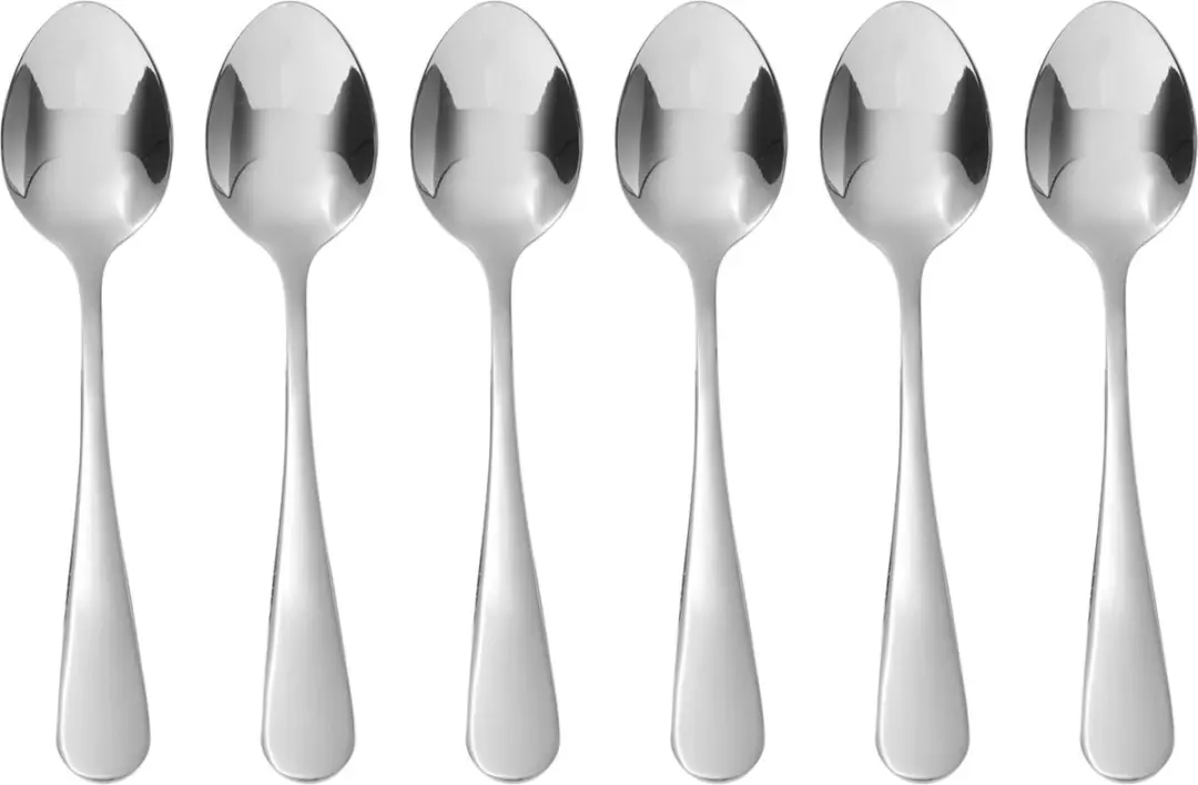 HENDI Theelepels 12 Stuks - 111mm - Roestvrij Staal