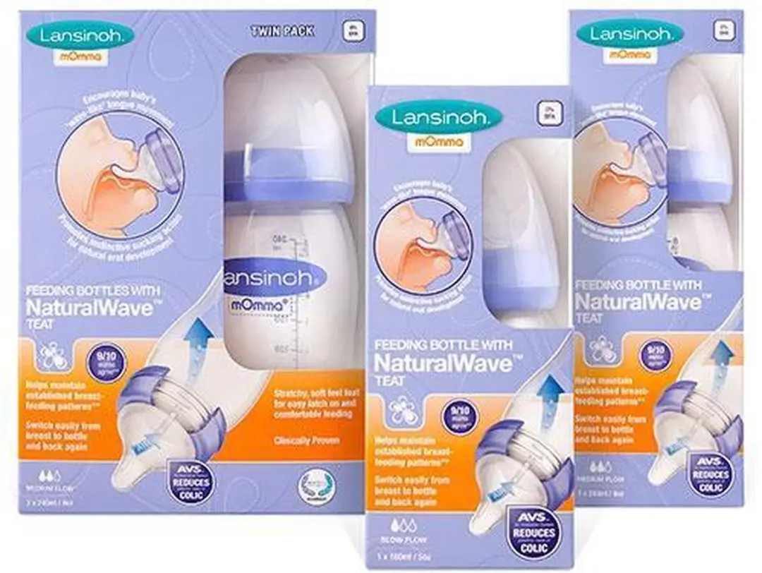 Lansinoh Natural Wave Fles 160ml - Transparant