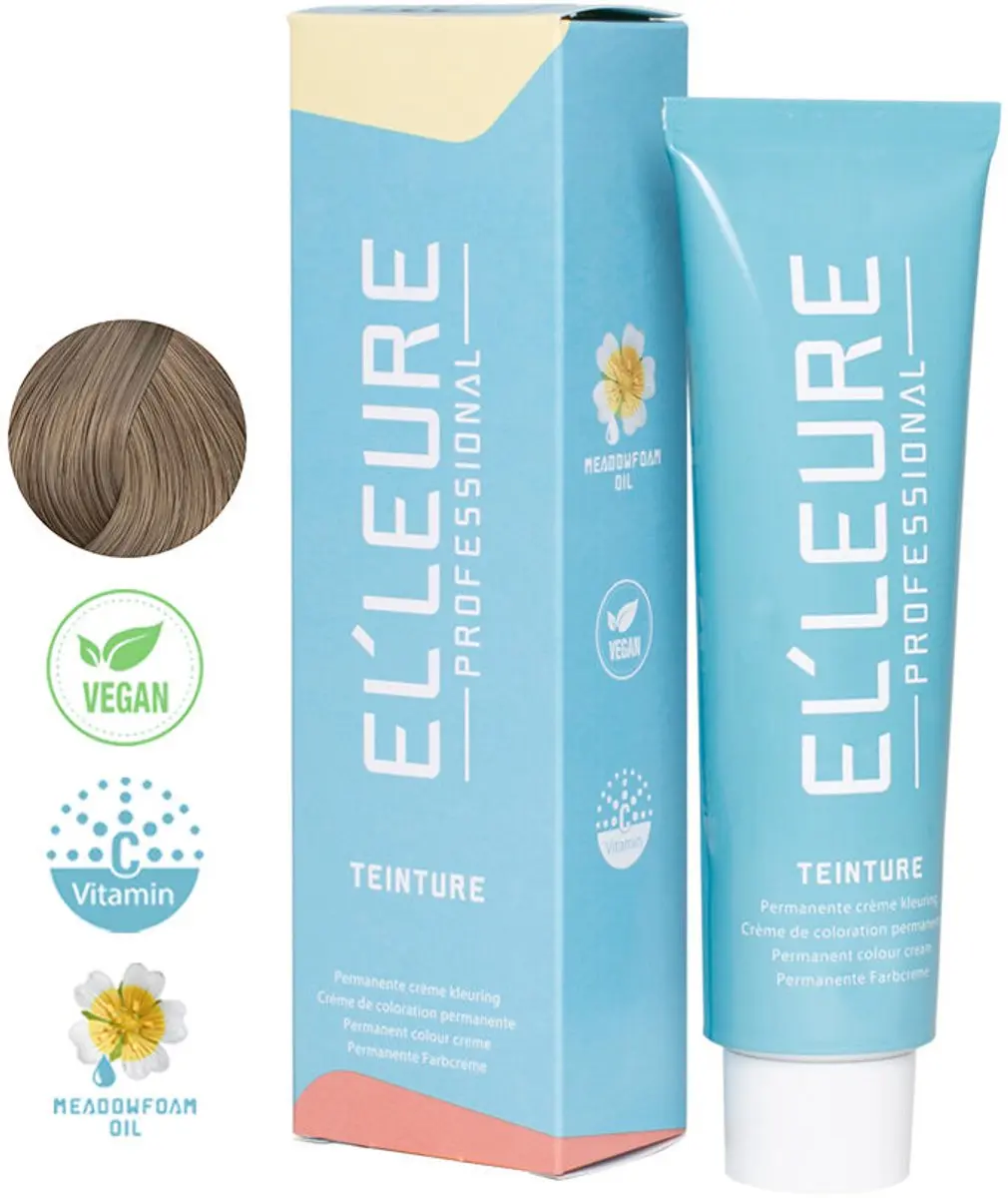 Elleure Haarverf Teinture 8.1 Licht Asblond 100ml