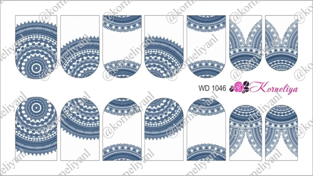 Korneliya Water Decal Nail Wrap WD 1046
