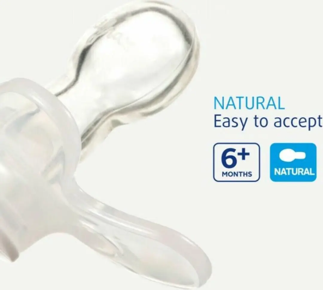 Difrax Fopspeen Natural Rory 6+ Maanden - Transparant