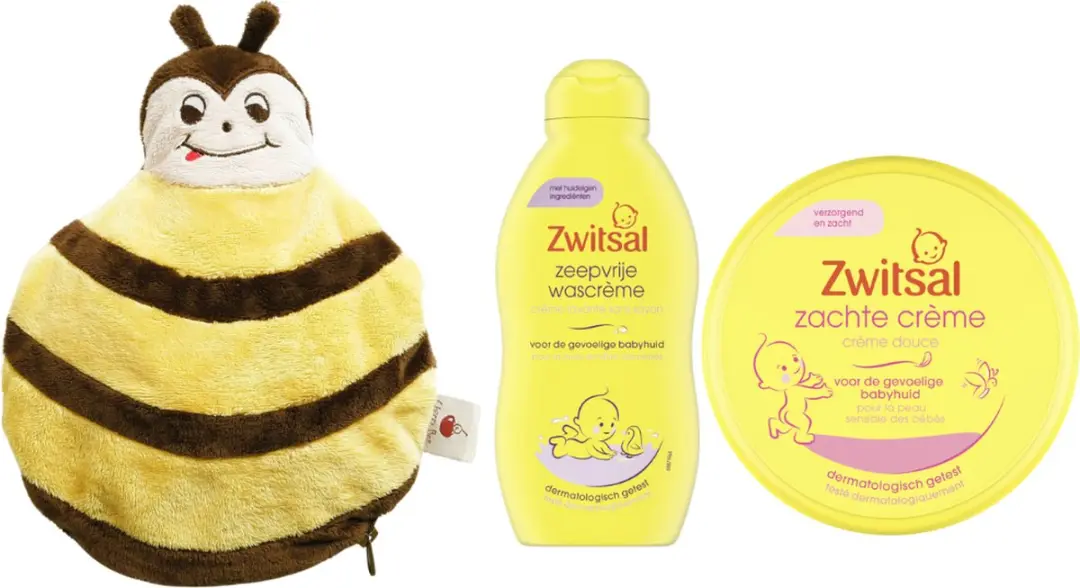 Zwitsal Cadeauset Baby & Cherry Belly Warmteknuffel