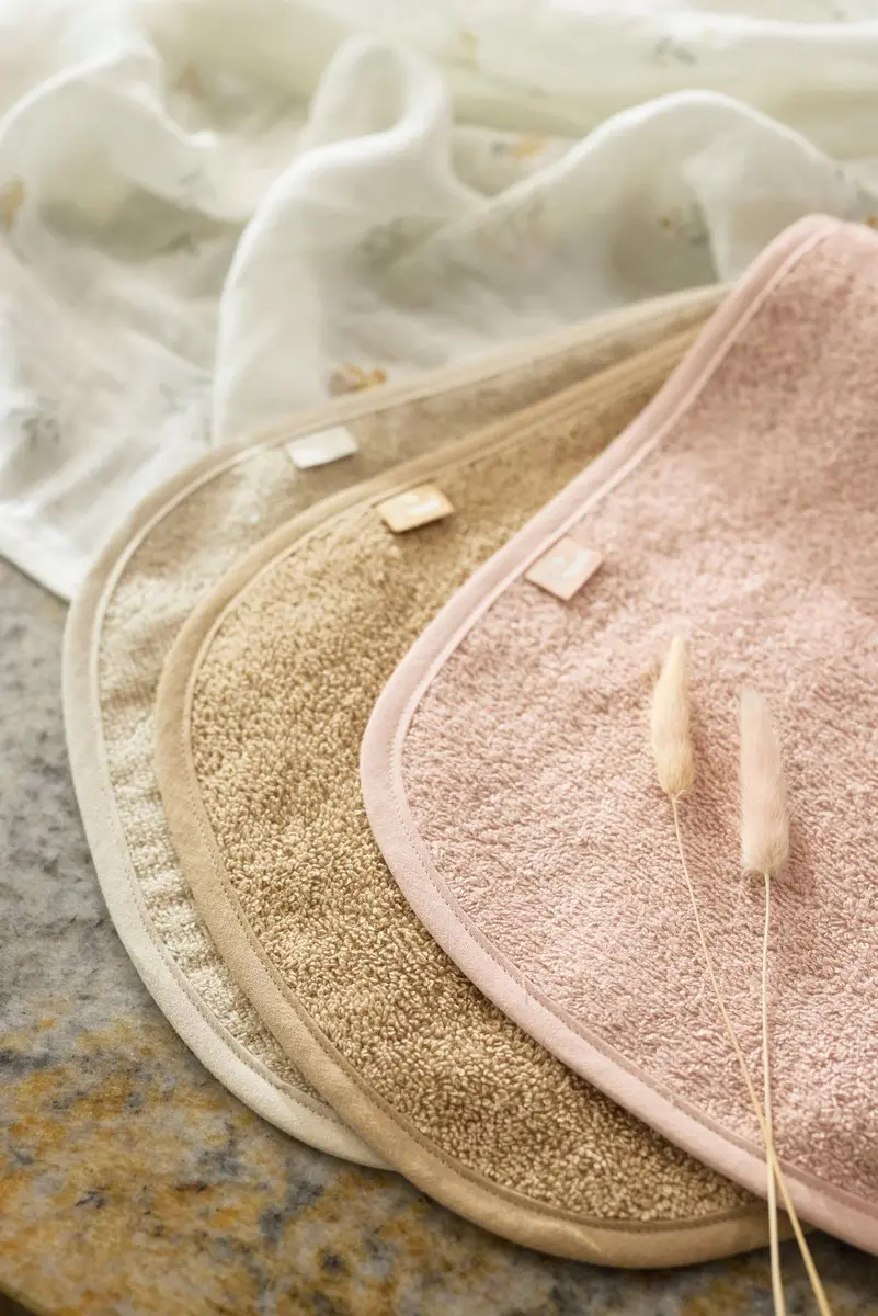 Jollein Baby Slab Badstof 3 Stuks - Wild Rose/Biscuit/Nougat