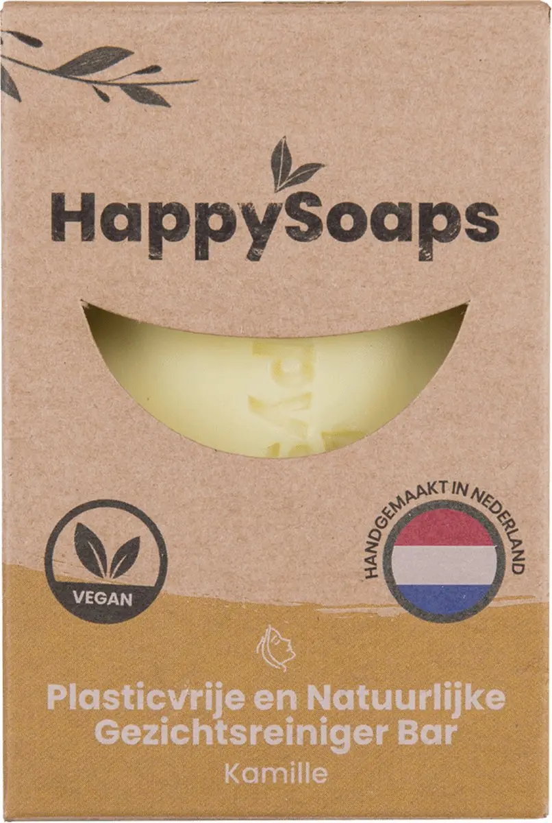 HappySoaps Gezichtsreiniger Bar & Make-up Remover 70g