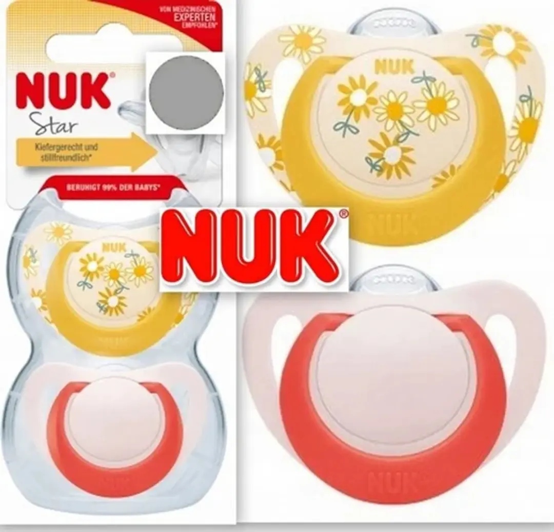 NUK Star Siliconen Fopspeen 6-18 Maanden