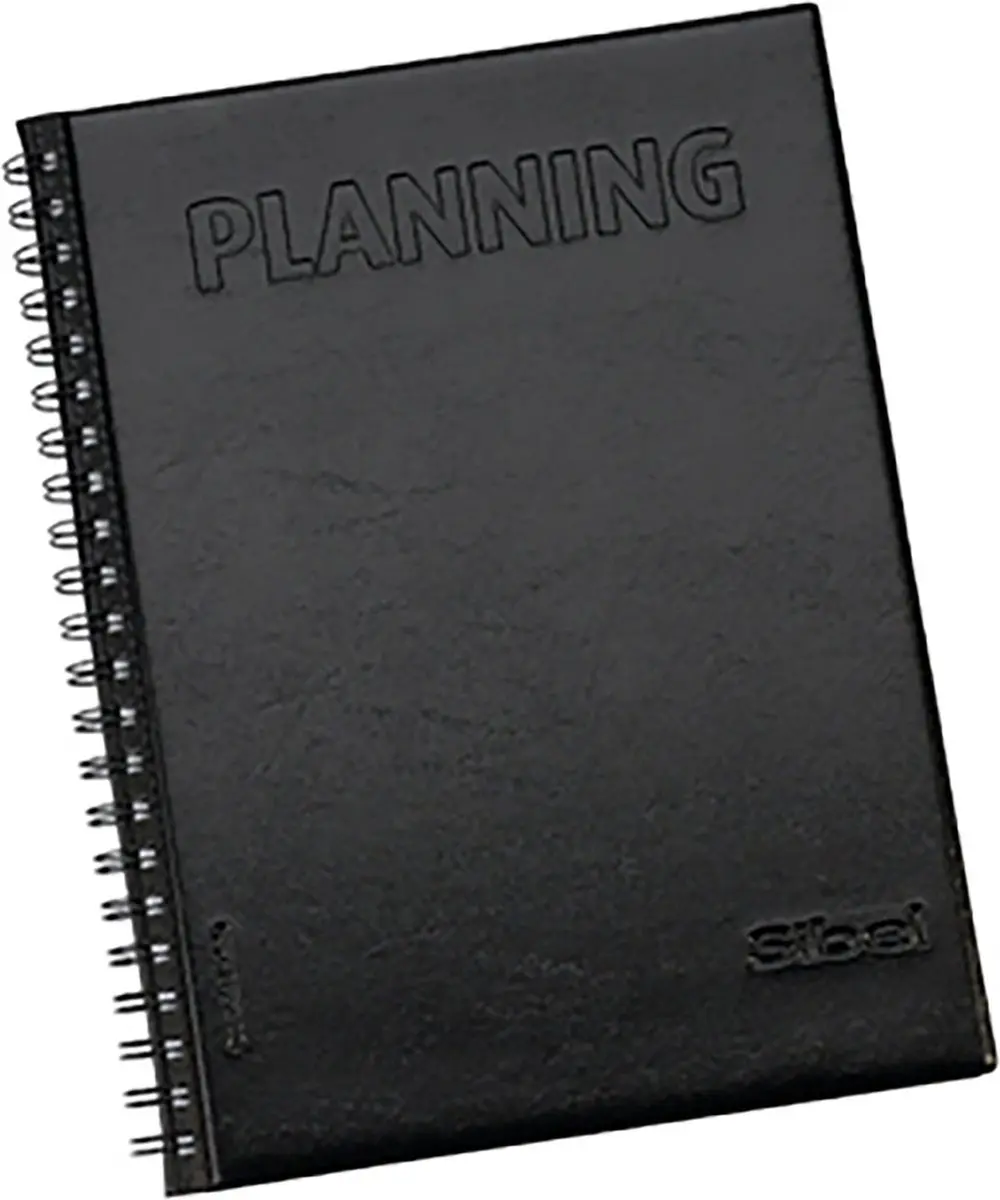 Sibel Luxe Afsprakenboek/Planner - Zwart
