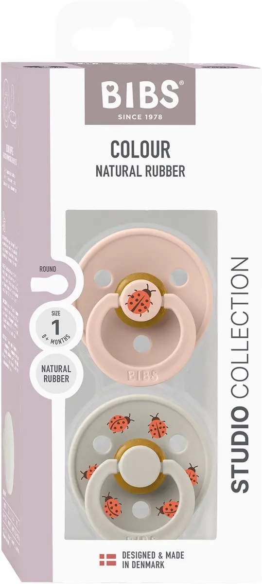 BIBS Colour Studio Speen - 2 Stuks - Maat 1 - Blush/Sand