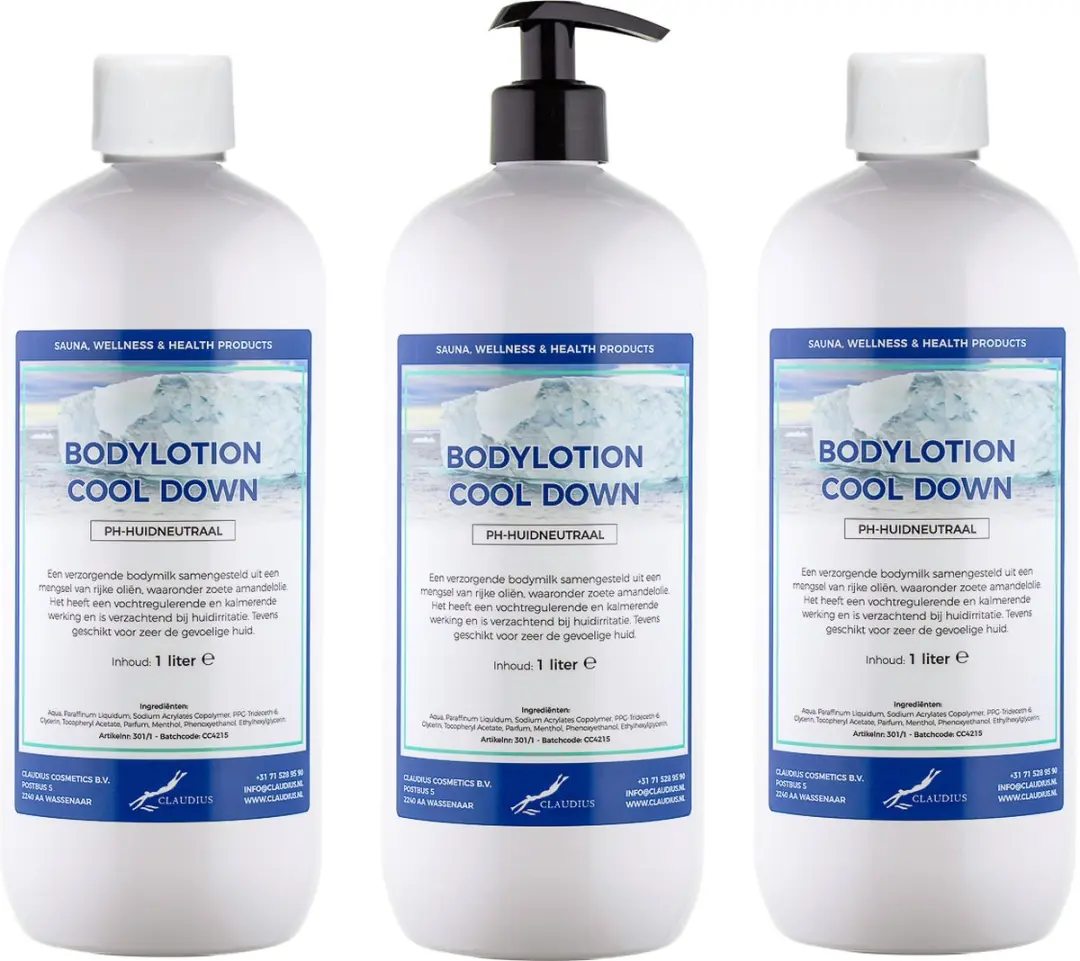 Splashbox Cosmetics Bodylotion Cool Down 3 Liter - 3 Stuks