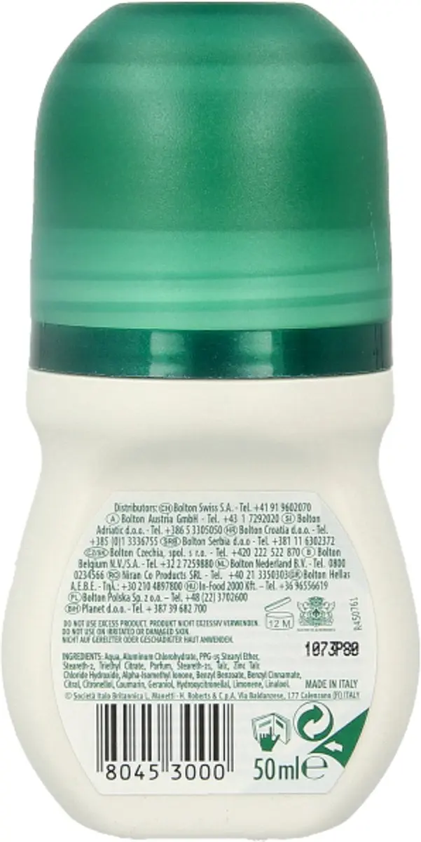 Borotalco Original Active Crystal Deodorant Roller 50ml