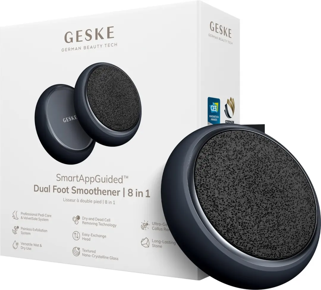 GESKE Dual Foot Smoothener 8-in-1 - Puimsteen & Nano-Kristallijn Glas - Groen