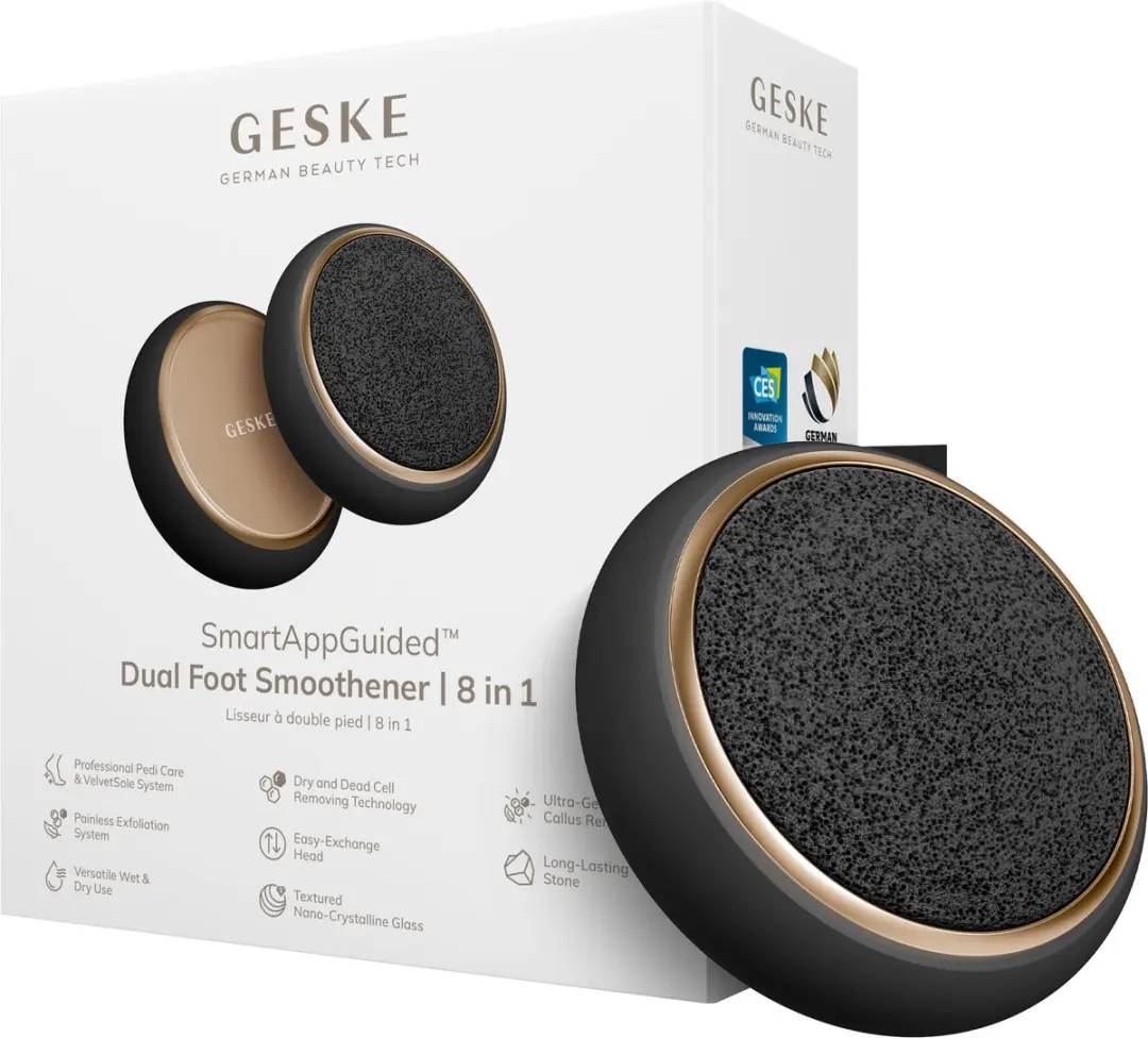 GESKE Dual Foot Smoothener 8-in-1 - Puimsteen & Nano-Kristallijn Glas - Groen