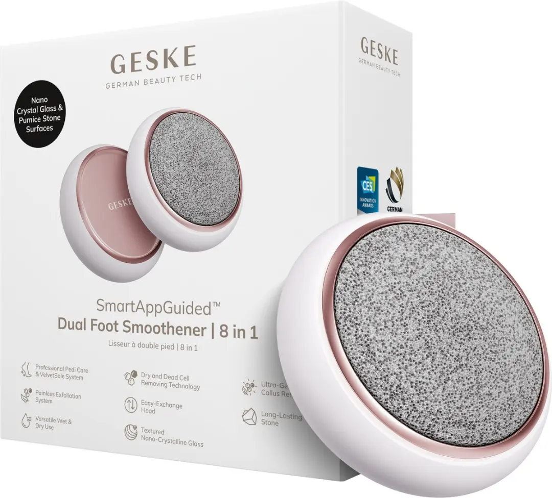 GESKE Dual Foot Smoothener 8-in-1 - Puimsteen & Nano-Kristallijn Glas - Groen
