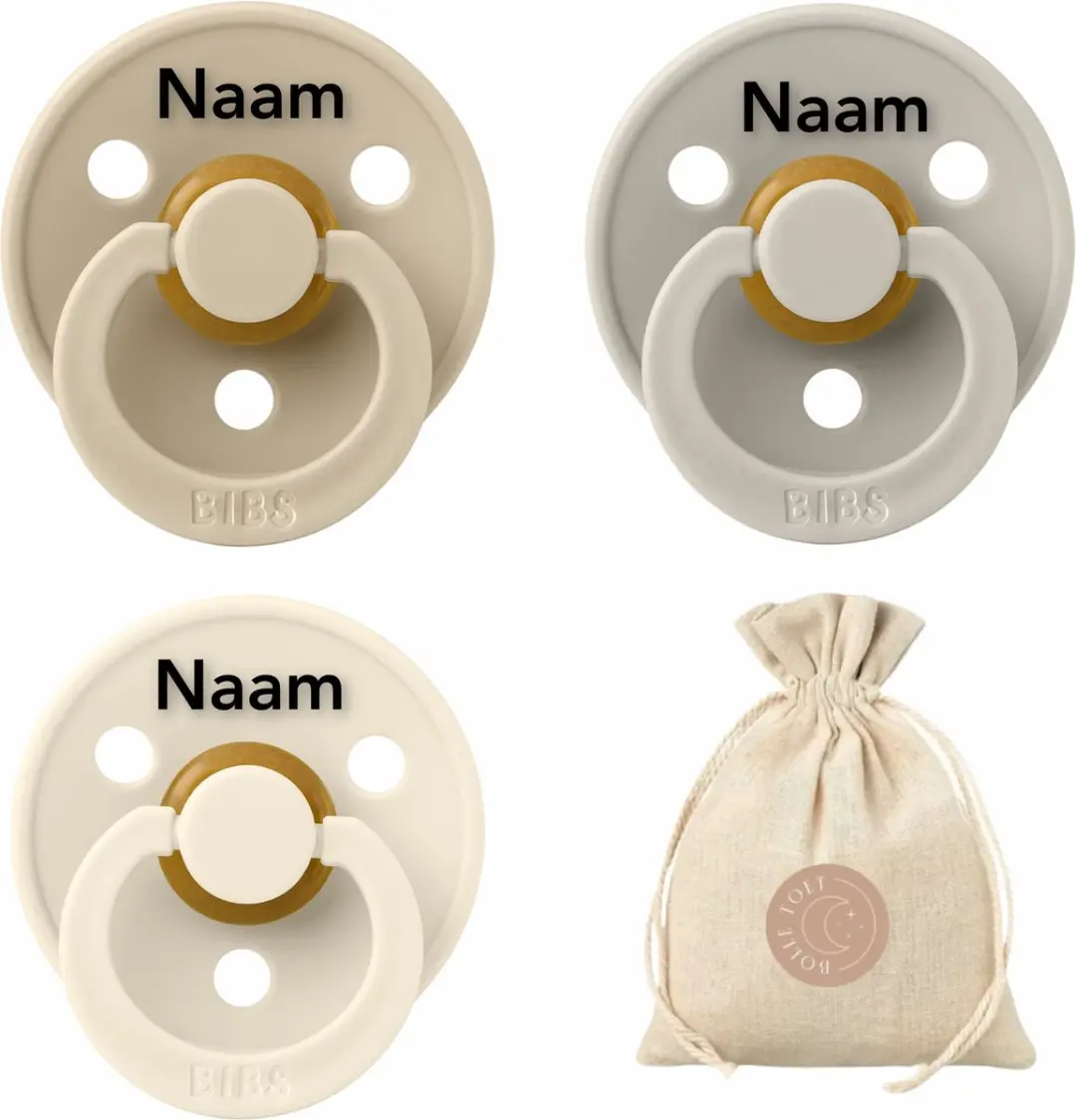 BIBS T2 Fopspeen met naam