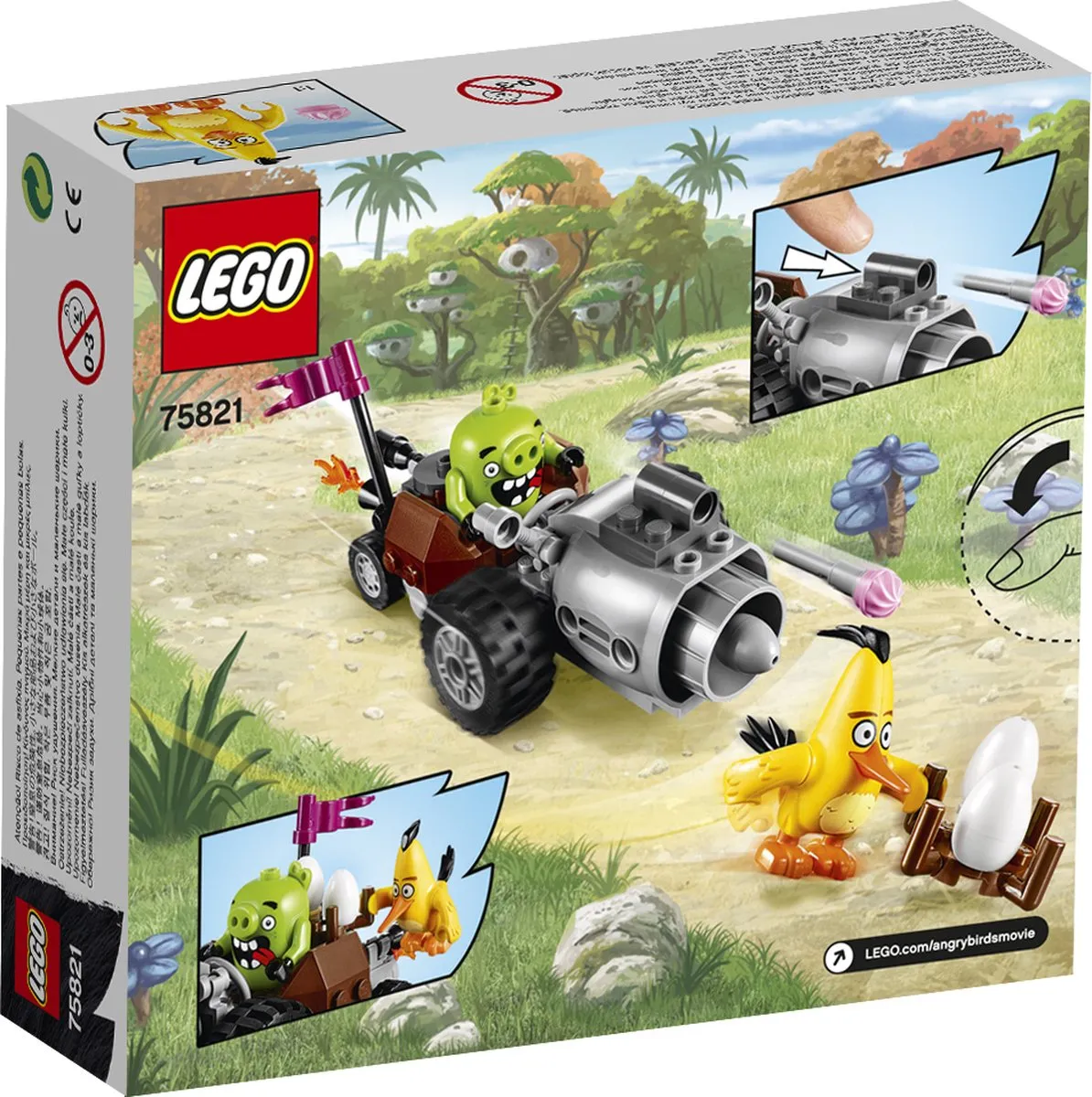 LEGO Angry Birds Piggy Auto-ontsnapping 75821 - 74 Stukken - afbeelding 2 van 6