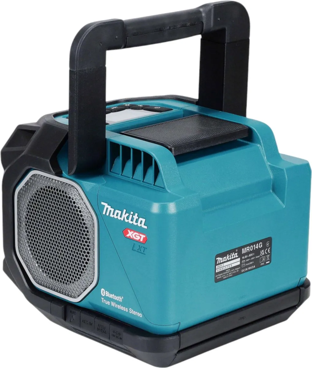 Makita MR014GZ XGT Accu Bluetooth Speaker 20W - Blauw/Zwart