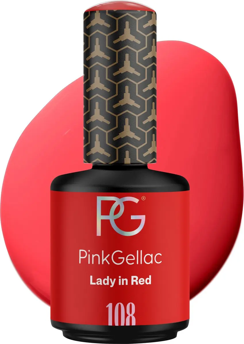 Pink Gellac Lady in Red 108 Gellak 15ml