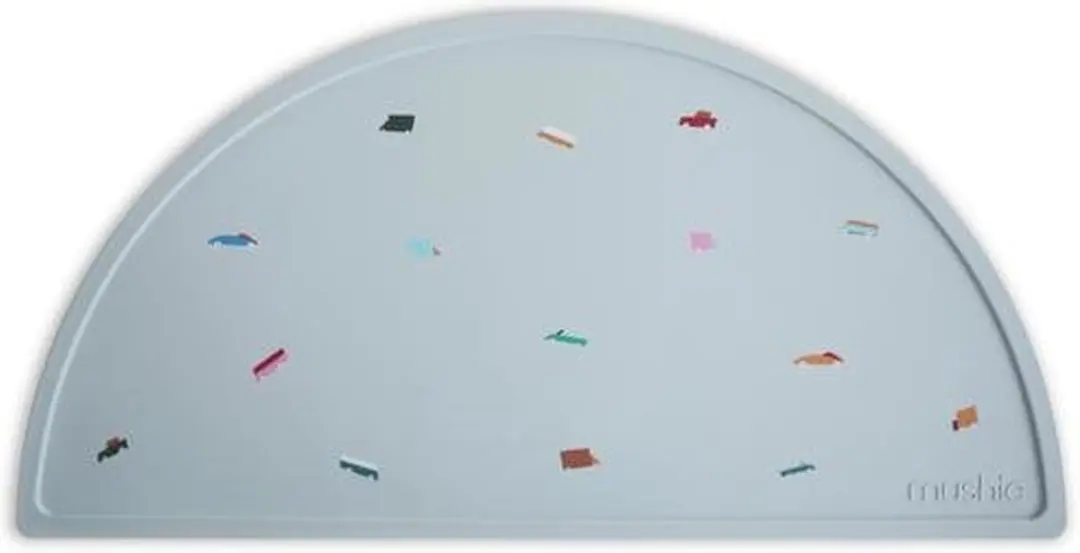 Mushie Siliconen Placemats Lilac Flowers - 41cm