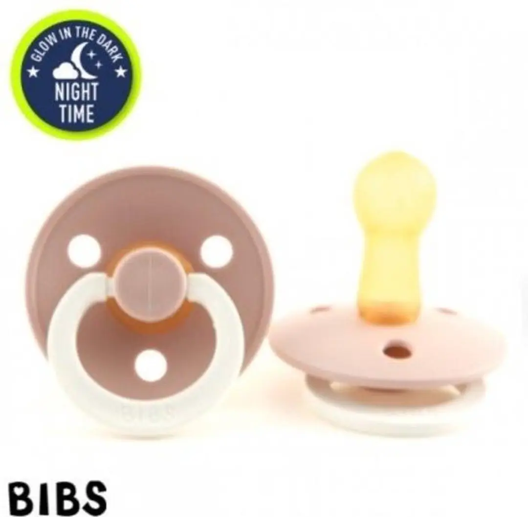 BIBS Glow In The Dark Fopspeen - Roze - afbeelding 6 van 6