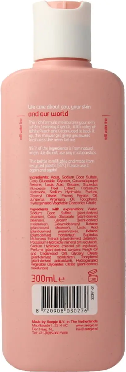 Seepje Witte Perzik & Cederhout Douchegel 300ml