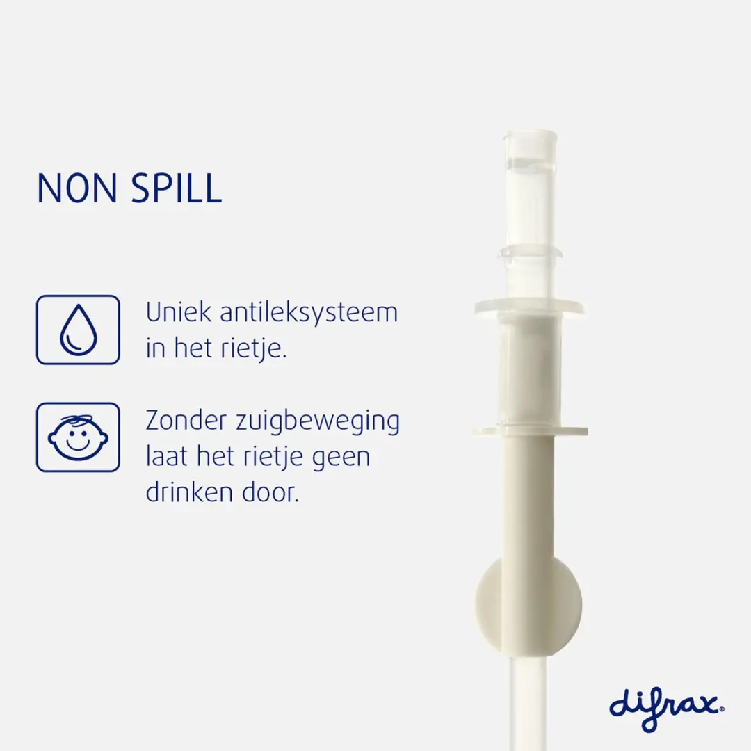 Difrax Rietjesbeker 250ml - Roze