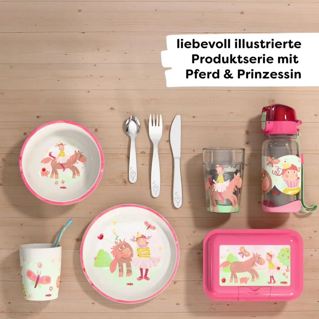 Haba Beker Prinses & Paard Melamine - 250ml - Meerkleurig