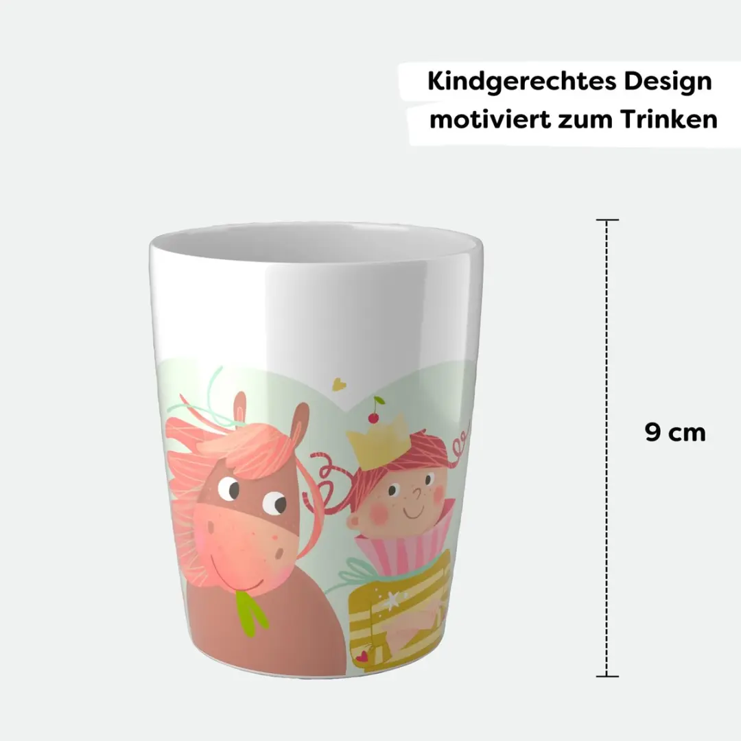 Haba Beker Prinses & Paard Melamine - 250ml - Meerkleurig