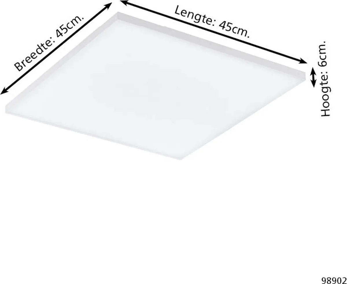 Eglo Turcona Plafondlamp LED 45cm - Wit